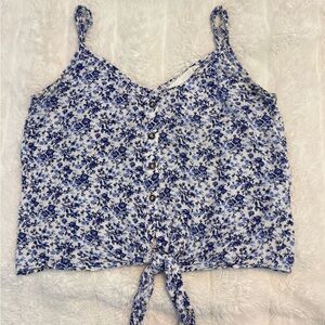 H&M Blue Floral Camisole Top